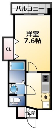 Luxe玉造Ⅰの物件間取画像